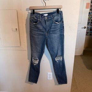 Good American Good Legs Skinny Jeans Womens 12/31 Distressed High Rise